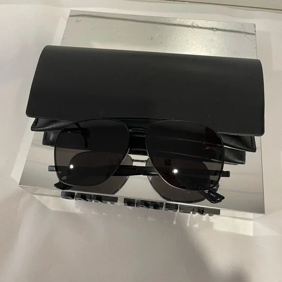 SAINT LAURENT SL 653 LEON-002 BLACK SUNGLASSES